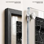 Strip below poster black map of Kuala Lumpur