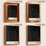 Strip below poster black map of Mangalore