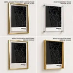 Strip below poster black map of Mangalore