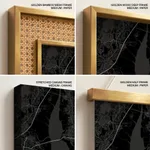 Strip below poster black map of Navi Mumbai