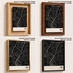Strip below poster black map of Pasig