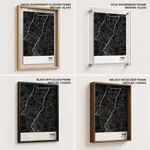 Strip below poster black map of Pasig