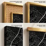 Strip below poster black map of Pasig