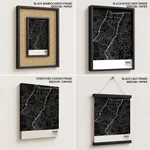 Strip below poster black map of Pasig