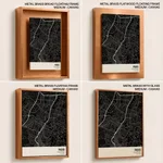 Strip below poster black map of Pasig