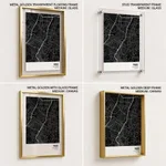 Strip below poster black map of Pasig