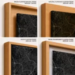 Strip below poster black map of Quezon City