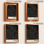Strip below poster black map of Quezon City