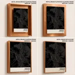 Strip below poster black map of Srinagar