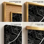 Strip below poster black map of Subang Jaya