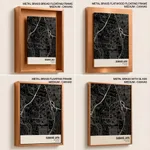 Strip below poster black map of Subang Jaya
