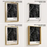 Strip below poster black map of Subang Jaya
