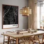 Strip below poster black map of Subang Jaya