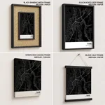 Strip below poster black map of Thane