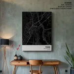 Strip below poster black map of Thane