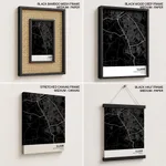 Strip below poster black map of Ujjain