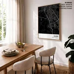 Strip below poster black map of Ujjain