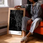 Strip below poster black map of Ujjain