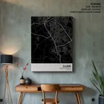 Strip below poster black map of Ujjain