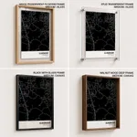 Strip below poster black map of Ulhasnagar