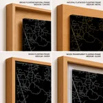 Strip below poster black map of Ulhasnagar