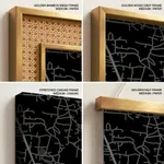 Strip below poster black map of Ulhasnagar