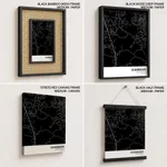 Strip below poster black map of Ulhasnagar