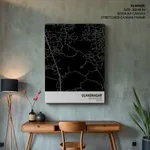 Strip below poster black map of Ulhasnagar