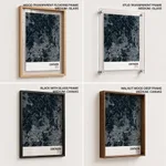 Strip below poster blue map of Contagem