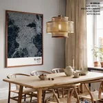 Strip below poster blue map of El Alto