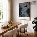 Strip below poster blue map of El Alto