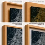Strip below poster blue map of Faridabad