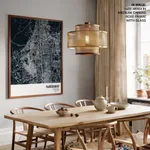Strip below poster blue map of Faridabad