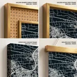 Strip below poster blue map of Giza
