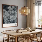 Strip below poster blue map of Giza
