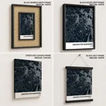 Strip below poster blue map of Jaboatao Dos Guararapes