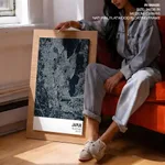 Strip below poster blue map of Jaipur