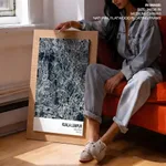 Strip below poster blue map of Kuala Lumpur