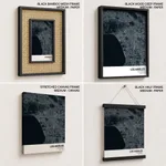 Strip below poster blue map of Los Angeles