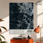 Strip below poster blue map of Nanded