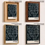 Strip below poster blue map of Narayanganj