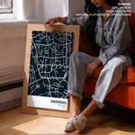 Strip below poster blue map of Narayanganj