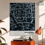 Strip below poster blue map of Narayanganj