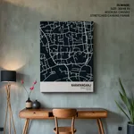 Strip below poster blue map of Narayanganj