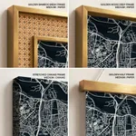 Strip below poster blue map of Osasco