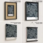 Strip below poster blue map of Osasco