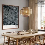 Strip below poster blue map of Osasco