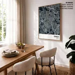 Strip below poster blue map of Osasco