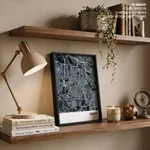 Strip below poster blue map of Osasco
