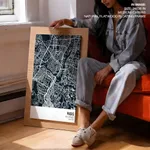 Strip below poster blue map of Pasig